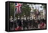 Detachment of Mounted Guard in the Mall En Route to Trooping of the Colour-James Emmerson-Framed Stretched Canvas