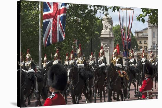 Detachment of Mounted Guard in the Mall En Route to Trooping of the Colour-James Emmerson-Stretched Canvas