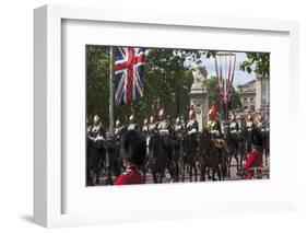 Detachment of Mounted Guard in the Mall En Route to Trooping of the Colour-James Emmerson-Framed Photographic Print