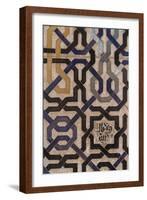 Detail, Alhambra, Granada, Province of Granada, Andalusia, Spain-Michael Snell-Framed Photographic Print