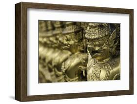 Detail at the Temple of the Emerald Buddha (Wat Phra Kaew)-John Woodworth-Framed Photographic Print