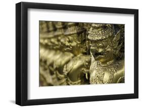 Detail at the Temple of the Emerald Buddha (Wat Phra Kaew)-John Woodworth-Framed Photographic Print