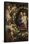 Detail Aus 'Madonna Im Blumenkranz': Linke Seite Des Gemaeldes-Peter Paul Rubens-Framed Stretched Canvas
