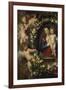 Detail Aus 'Madonna Im Blumenkranz': Linke Seite Des Gemaeldes-Peter Paul Rubens-Framed Giclee Print