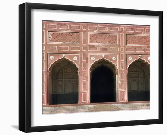 Detail, Badshahi Mosque, Lahore, Pakistan-Robert Harding-Framed Photographic Print