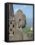 Detail, Buddhist Temple, Borobudur, UNESCO World Heritage Site, Java, Indonesia, Southeast Asia-Harding Robert-Framed Stretched Canvas