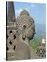 Detail, Buddhist Temple, Borobudur, UNESCO World Heritage Site, Java, Indonesia, Southeast Asia-Harding Robert-Stretched Canvas