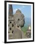 Detail, Buddhist Temple, Borobudur, UNESCO World Heritage Site, Java, Indonesia, Southeast Asia-Harding Robert-Framed Photographic Print