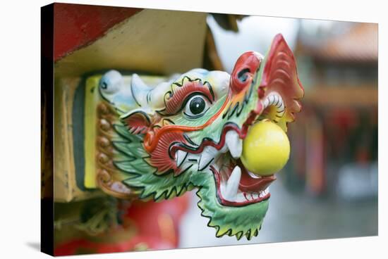 Detail, Chinese Temple, Jiufen, Taiwan, Asia-Christian Kober-Stretched Canvas