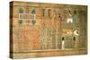 Detail Depicting the Deceased and His Ba, circa 1250 (Painted Papyrus)-null-Stretched Canvas