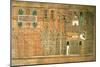 Detail Depicting the Deceased and His Ba, circa 1250 (Painted Papyrus)-null-Mounted Giclee Print