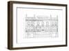 Detail drawing, front elevation, Capitol Theatre, Chicago, Illinois, 1925-null-Framed Giclee Print