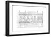 Detail drawing, front elevation, Capitol Theatre, Chicago, Illinois, 1925-null-Framed Giclee Print