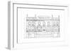Detail drawing, front elevation, Capitol Theatre, Chicago, Illinois, 1925-null-Framed Giclee Print