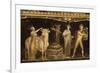 Détail du décor pictural du triclinium de la maison des Vettii; scène cultuelle-null-Framed Giclee Print