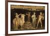 Détail du décor pictural du triclinium de la maison des Vettii; scène cultuelle-null-Framed Giclee Print