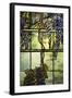 Detail from a Fine Leaded Glass Triptych Window (Wisteria)-null-Framed Giclee Print