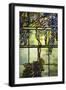 Detail from a Fine Leaded Glass Triptych Window (Wisteria)-null-Framed Giclee Print