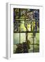 Detail from a Fine Leaded Glass Triptych Window (Wisteria)-null-Framed Giclee Print