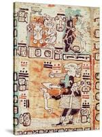 Detail from a Mayan Codex-null-Stretched Canvas