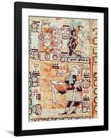 Detail from a Mayan Codex-null-Framed Giclee Print