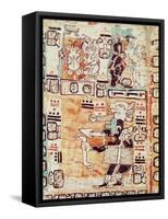 Detail from a Mayan Codex-null-Framed Stretched Canvas