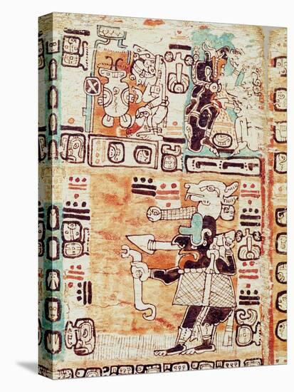 Detail from a Mayan Codex-null-Stretched Canvas