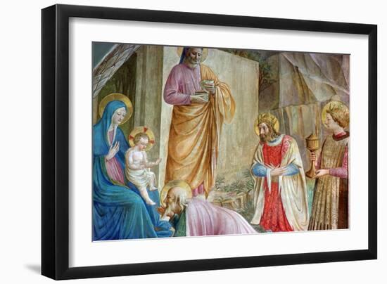 Detail from a Painting of the Adoration of the Magi-CM Dixon-Framed Giclee Print