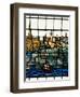 Detail from a Stained Glass Window in the Church of All Hallows by the Tower, the Oldest Church in-Kimberley Coole-Framed Photographic Print