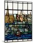 Detail from a Stained Glass Window in the Church of All Hallows by the Tower, the Oldest Church in-Kimberley Coole-Mounted Photographic Print