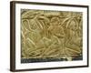 Detail from a State Chariot Showing the Vanquished and Enslaved Enemies of Egypt, Thebes, Egypt-Robert Harding-Framed Photographic Print