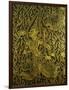 Detail from a Thai Cabinet, Ebonised Wood Inlaid with Brass-null-Framed Giclee Print