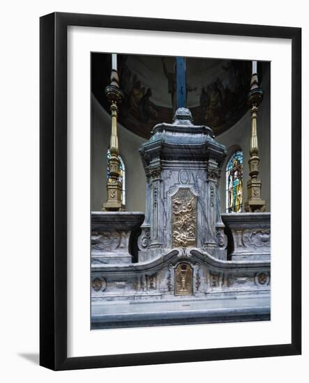 Detail from Altar of San Siro Co-Cathedral, Sanremo, Italy, 12th-17th Centuries-null-Framed Giclee Print