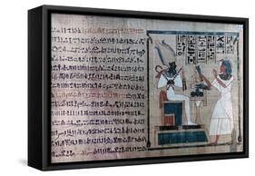 Detail from an Ancient Egyptian Book of the Dead-null-Framed Stretched Canvas