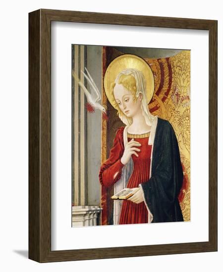 Detail from Annunciation with St Luke the Evangelist-Benedetto Bonfigli-Framed Giclee Print