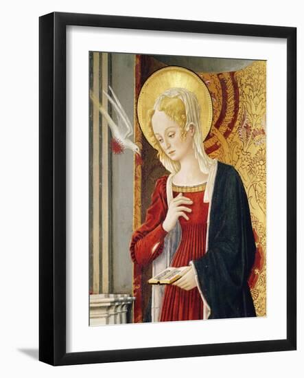 Detail from Annunciation with St Luke the Evangelist-Benedetto Bonfigli-Framed Giclee Print