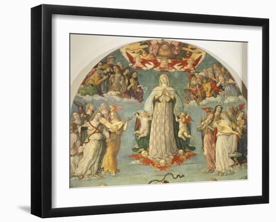 Detail from Assumption of Virgin-Girolamo di Benvenuto-Framed Giclee Print