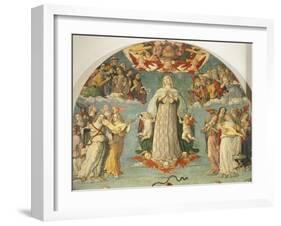Detail from Assumption of Virgin-Girolamo di Benvenuto-Framed Giclee Print