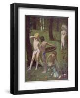 Detail from 'Autumn', 1871-Pierre Puvis de Chavannes-Framed Giclee Print