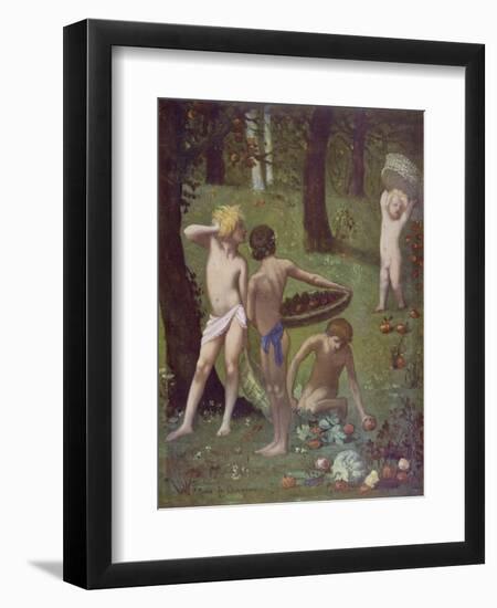 Detail from 'Autumn', 1871-Pierre Puvis de Chavannes-Framed Giclee Print