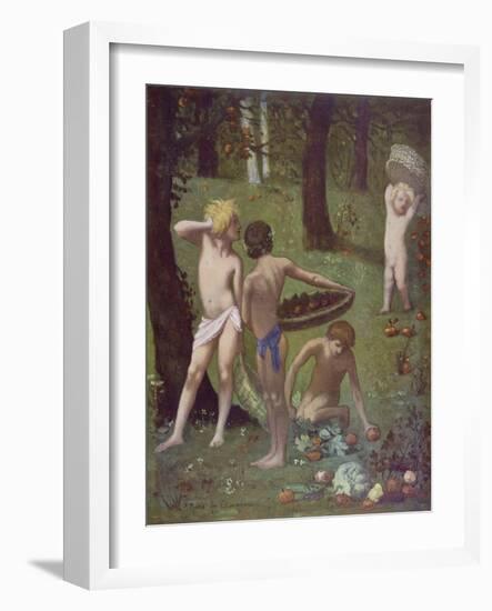 Detail from 'Autumn', 1871-Pierre Puvis de Chavannes-Framed Giclee Print