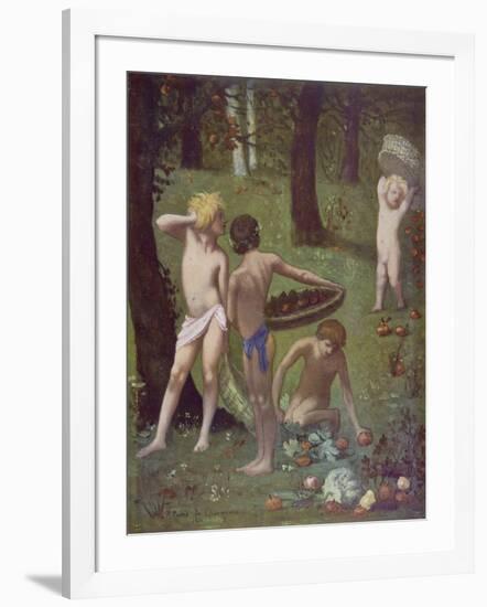 Detail from 'Autumn', 1871-Pierre Puvis de Chavannes-Framed Giclee Print