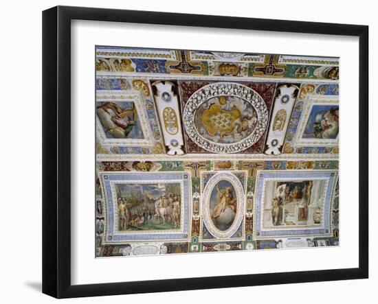 Detail from Ceiling of Hall of Farnesina Magnificence-Taddeo Zuccari-Framed Giclee Print