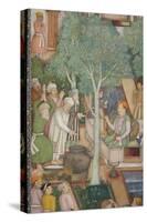 Detail from Emperor Jahangir with Holy Men in a Garden, C.1615-Abu'l Hasan-Stretched Canvas