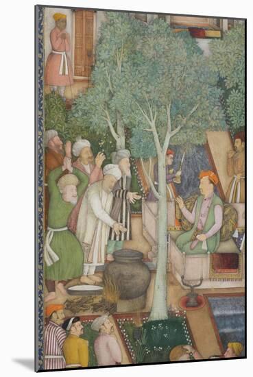 Detail from Emperor Jahangir with Holy Men in a Garden, C.1615-Abu'l Hasan-Mounted Giclee Print