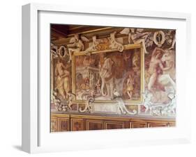 Detail from Francis I Gallery, Decorated in 1534-1537-Francesco Primaticcio-Framed Giclee Print