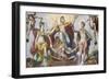 Detail from Fresco Apotheosis of Art of Drawing-Federico Zuccari-Framed Giclee Print