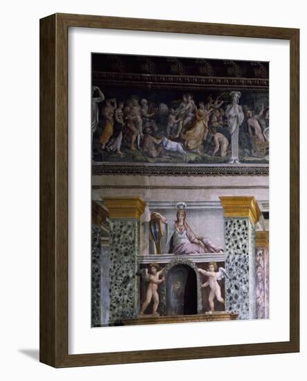 Detail from Fresco in Hall of Perspectives, 1518-1519-Baldassare Peruzzi-Framed Giclee Print