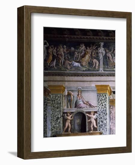 Detail from Fresco in Hall of Perspectives, 1518-1519-Baldassare Peruzzi-Framed Giclee Print