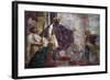 Detail from Frescoes on Facade of Palazzo Thiene-null-Framed Giclee Print